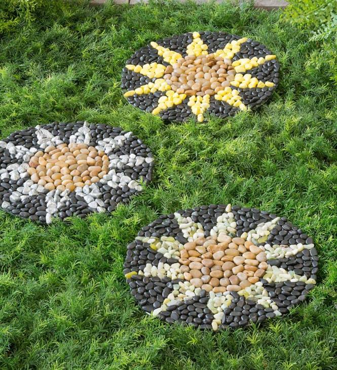 Yard & Garden Plow & Hearth Sunflower Stepping Stones, Set of 3 NFLB136