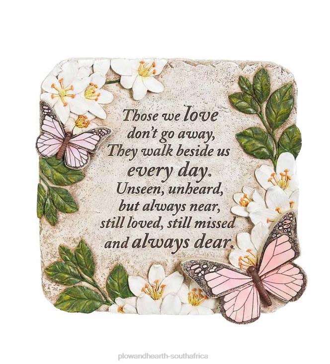 Yard & Garden Plow & Hearth Those We Love Butterflies Memorial Garden Stone NFLB294