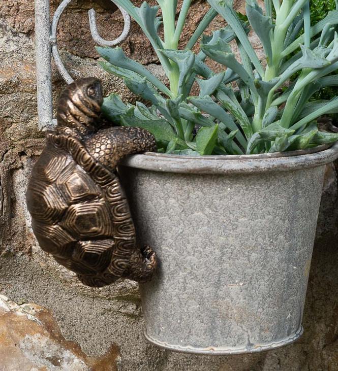 Yard & Garden Plow & Hearth Tortoise Pot Buddy Pot Hanger NFLB395