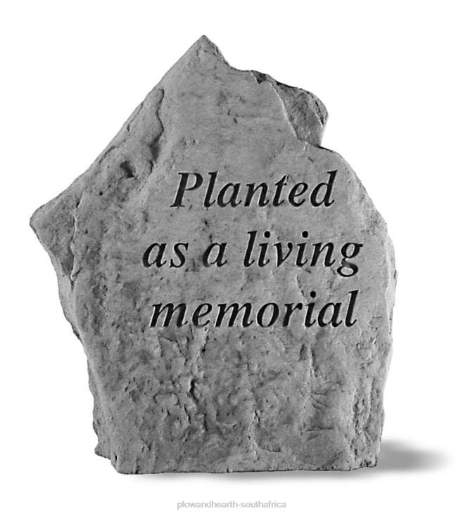 Yard & Garden Plow & Hearth USA-Made Cast Stone Living Memorial Plaque NFLB356
