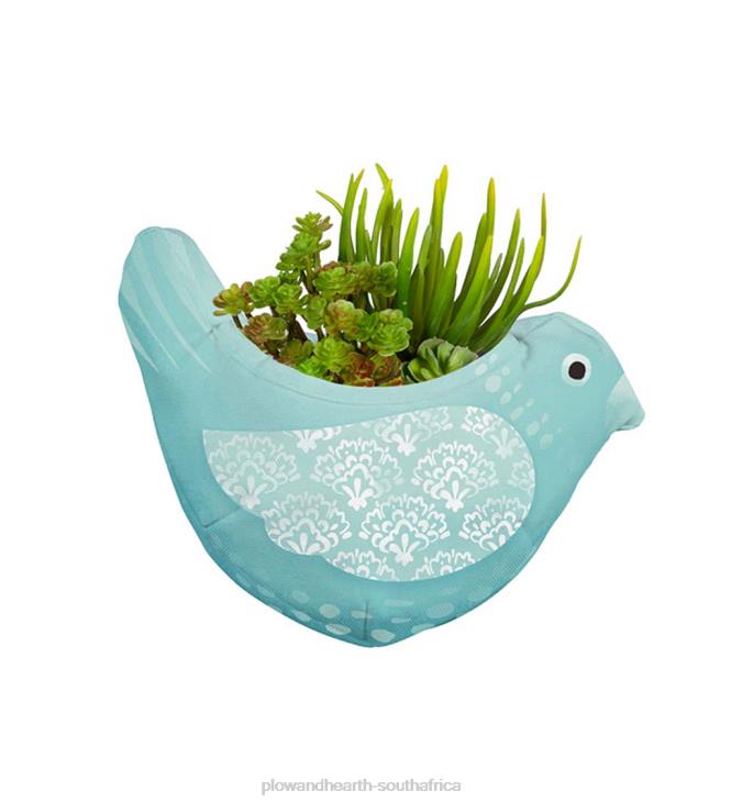 Yard & Garden Plow & Hearth Whimsical Bird Fabric Wall Planters, Set of 3 NFLB188