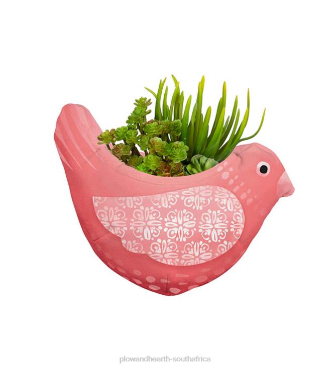 Yard & Garden Plow & Hearth Whimsical Bird Fabric Wall Planters, Set of 3 NFLB188