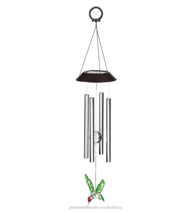 Yard & Garden Plow & Hearth Winged Wonders Solar Wind Chimes, Set of 3 NFLB311