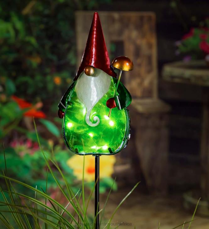 Yard & Garden Plow & Hearth 36 H Secret Solar Garden Stake - Gnome NFLB243