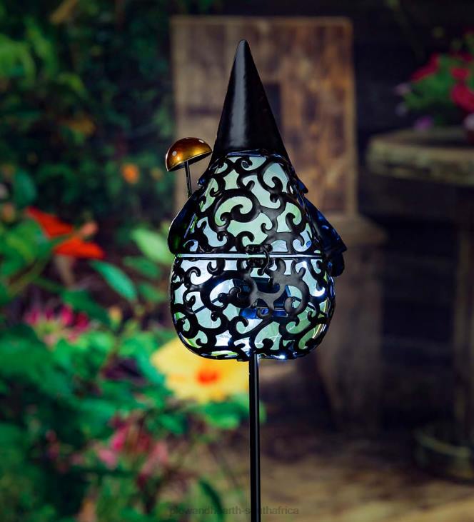 Yard & Garden Plow & Hearth 36 H Secret Solar Garden Stake - Gnome NFLB243
