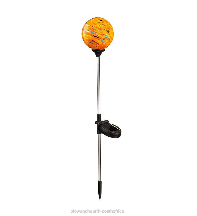 Yard & Garden Plow & Hearth Color Swirl Solar Garden Stake - Royal Swirl NFLB435