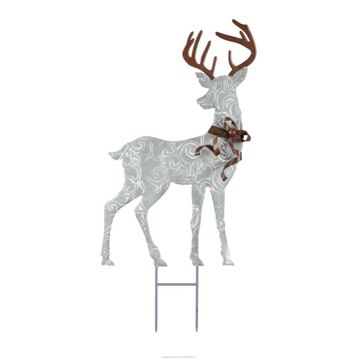 Yard & Garden Plow & Hearth Metal Reindeer Garden Stakes, Set of 3 NFLB93