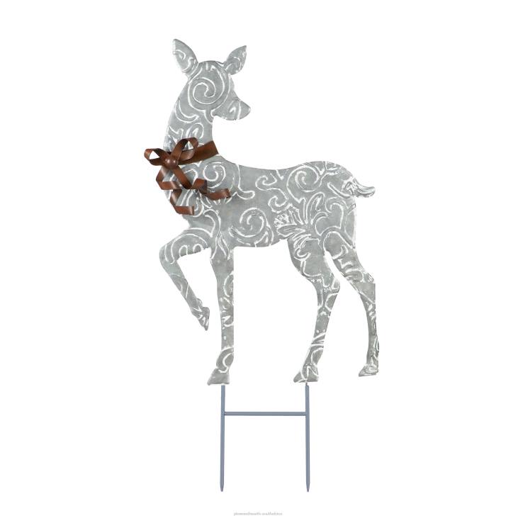 Yard & Garden Plow & Hearth Metal Reindeer Garden Stakes, Set of 3 NFLB93