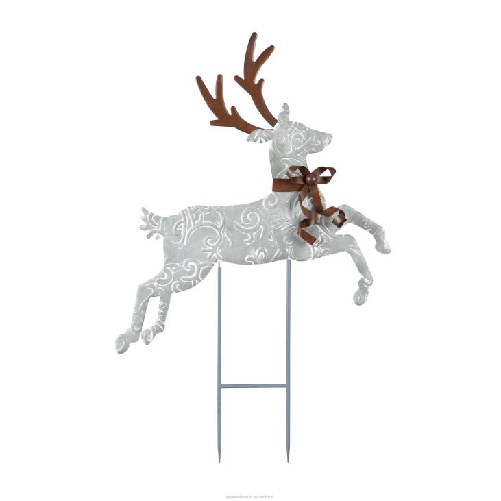 Yard & Garden Plow & Hearth Metal Reindeer Garden Stakes, Set of 3 NFLB93