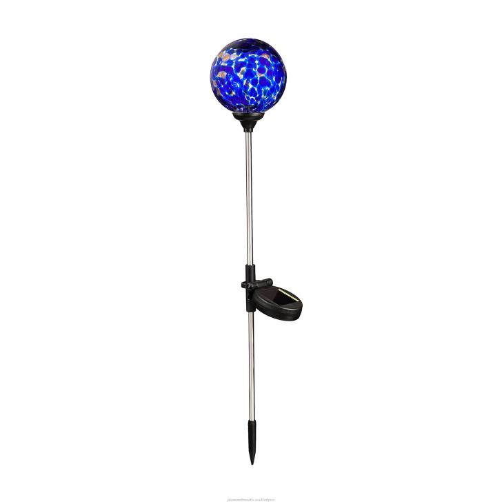 Yard & Garden Plow & Hearth Multi-Color Confetti Solar Garden Stake - Turquoise Confetti NFLB439