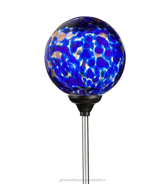 Yard & Garden Plow & Hearth Multi-Color Confetti Solar Garden Stake - Turquoise Confetti NFLB439