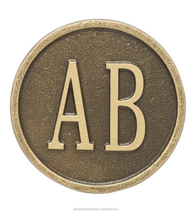 Yard & Garden Plow & Hearth Personalized Pineapple Address Plaque Lawn Stake - Antique Brass NFLB101