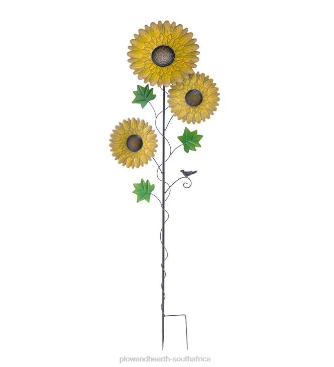 Yard & Garden Plow & Hearth Sunflower Garden Metal Stake NFLB164