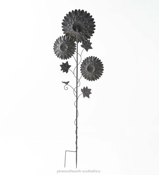 Yard & Garden Plow & Hearth Sunflower Garden Metal Stake NFLB164
