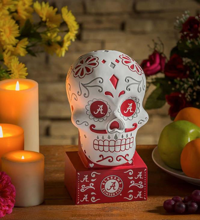 Yard & Garden Plow & Hearth Alabama Sugar Skull Statue NFLB378