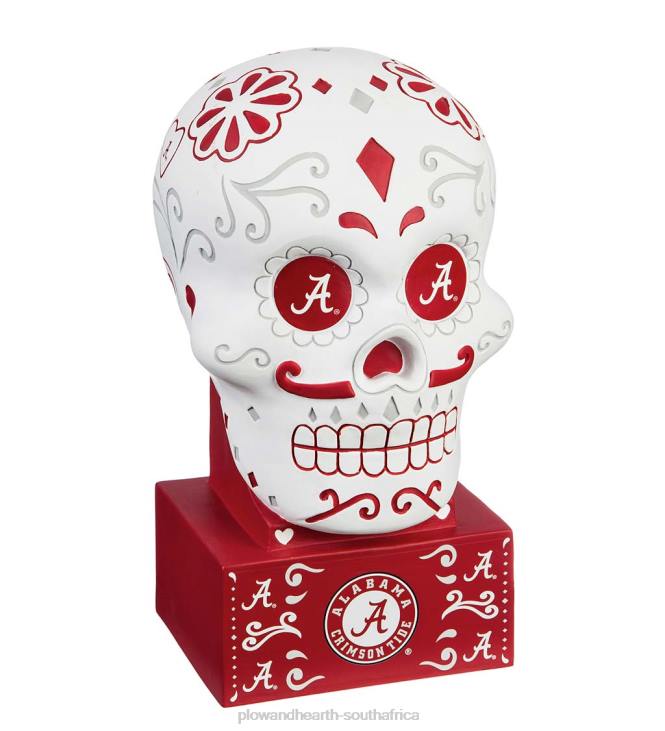 Yard & Garden Plow & Hearth Alabama Sugar Skull Statue NFLB378