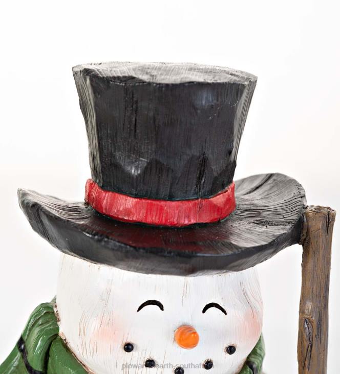 Yard & Garden Plow & Hearth All-Weather Snowman Bird Feeder Statue NFLB119