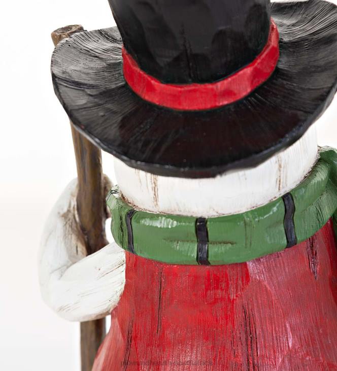 Yard & Garden Plow & Hearth All-Weather Snowman Bird Feeder Statue NFLB119