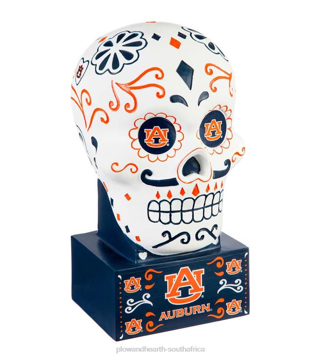 Yard & Garden Plow & Hearth Auburn University Sugar Skull Statue NFLB307
