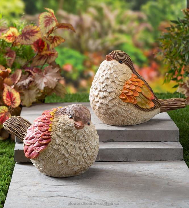 Yard & Garden Plow & Hearth Autumn Bird Garden Statues, Set of 2 NFLB329