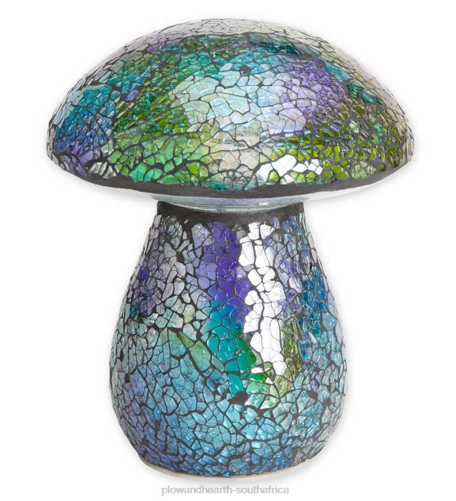 Yard & Garden Plow & Hearth Glass Mosaic Mushroom Lawn Ornament - Amber NFLB420