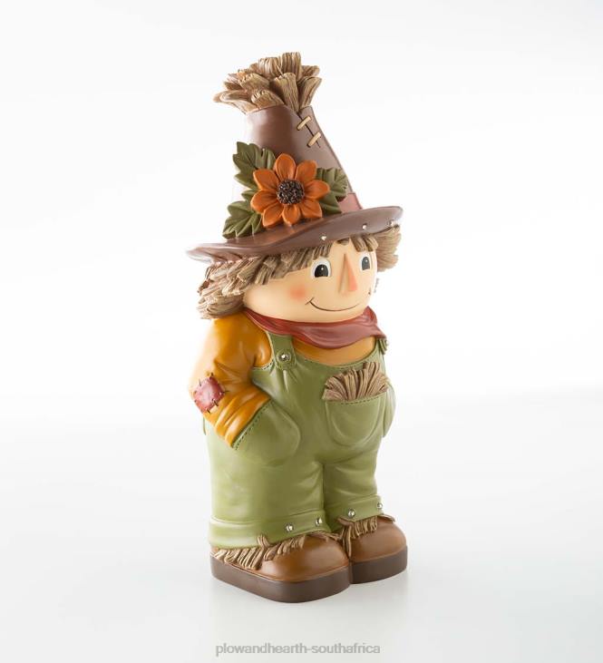 Yard & Garden Plow & Hearth Indoor/Outdoor Lighted Scarecrow Shorty Statue NFLB201