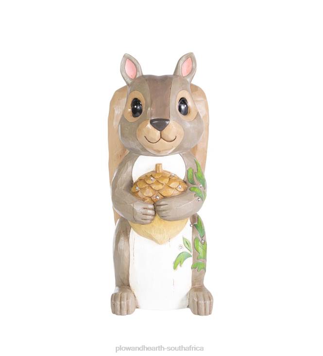 Yard & Garden Plow & Hearth Indoor/Outdoor Lighted Squirrel Shorty Statue NFLB123