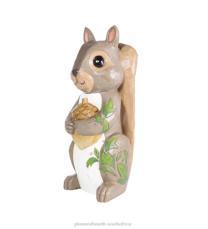 Yard & Garden Plow & Hearth Indoor/Outdoor Lighted Squirrel Shorty Statue NFLB123