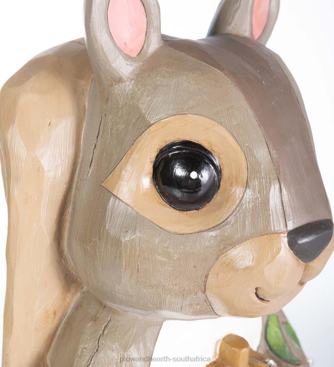 Yard & Garden Plow & Hearth Indoor/Outdoor Lighted Squirrel Shorty Statue NFLB123