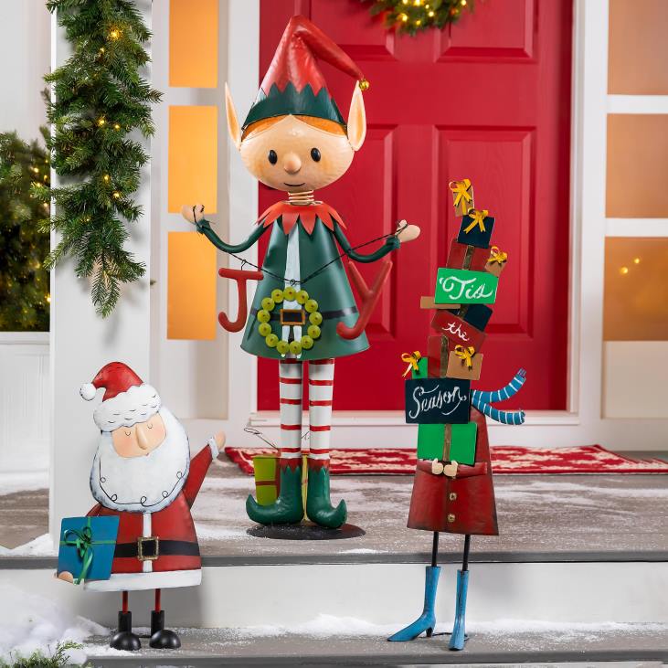 Yard & Garden Plow & Hearth Indoor/Outdoor Metal Package Lady Garden Statue NFLB145