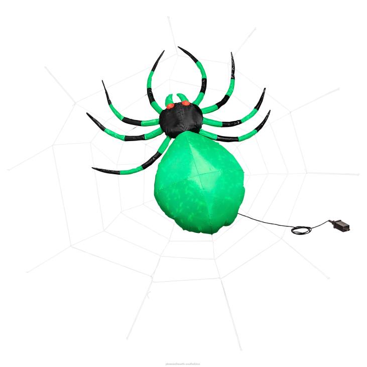 Yard & Garden Plow & Hearth Lighted Spider on Web Halloween Inflatable NFLB424