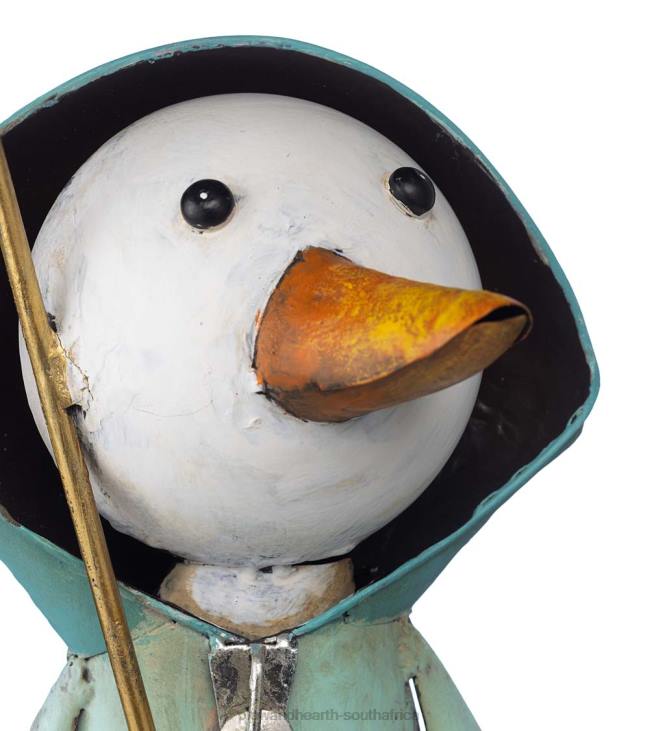 Yard & Garden Plow & Hearth Metal Storybook Duck Garden Statue - Blue NFLB166
