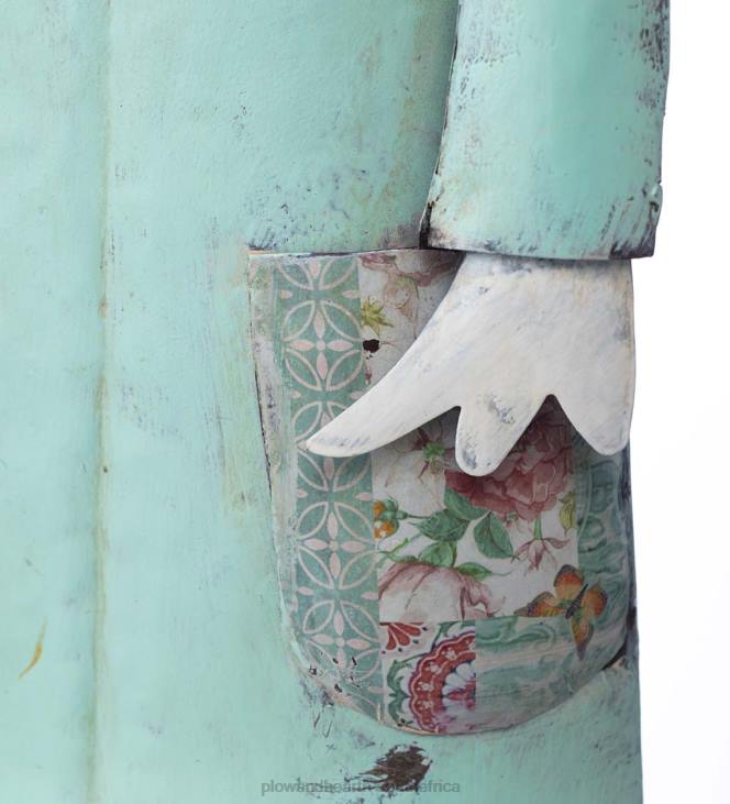 Yard & Garden Plow & Hearth Metal Storybook Duck Garden Statue - Blue NFLB166