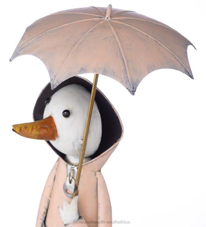 Yard & Garden Plow & Hearth Metal Storybook Duck Garden Statue - Blue NFLB166