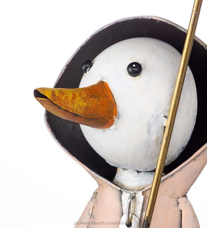 Yard & Garden Plow & Hearth Metal Storybook Duck Garden Statue - Blue NFLB166