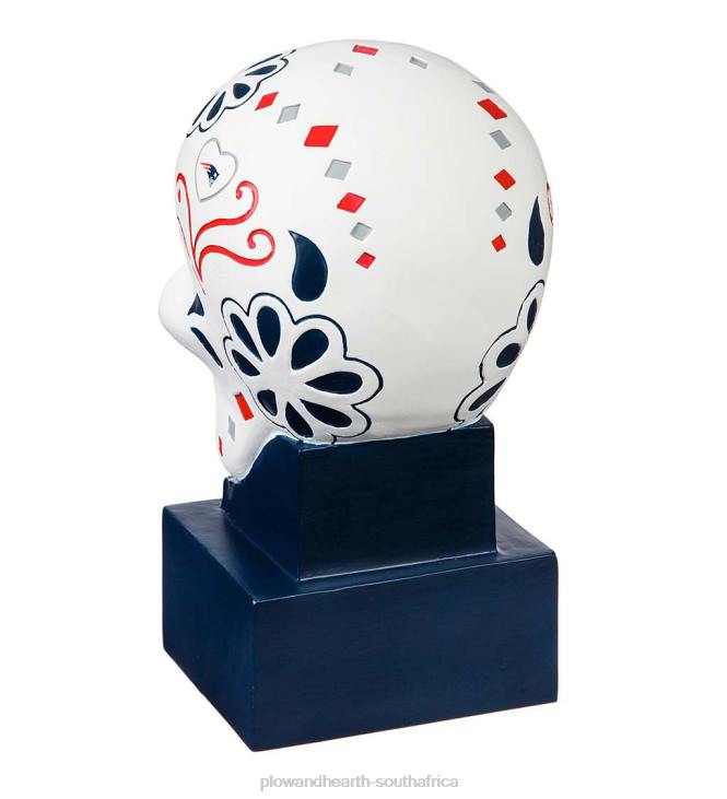 Yard & Garden Plow & Hearth New England Patriots Sugar Skull Statue NFLB394