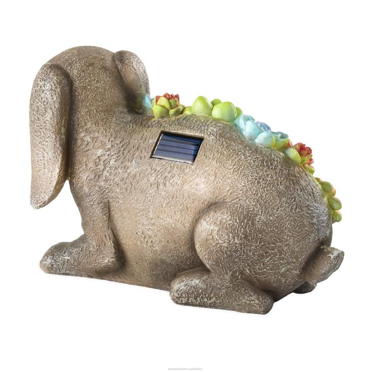 Yard & Garden Plow & Hearth Solar Lighted Succulent Resin Animal Garden Statue - Hedgehog NFLB221