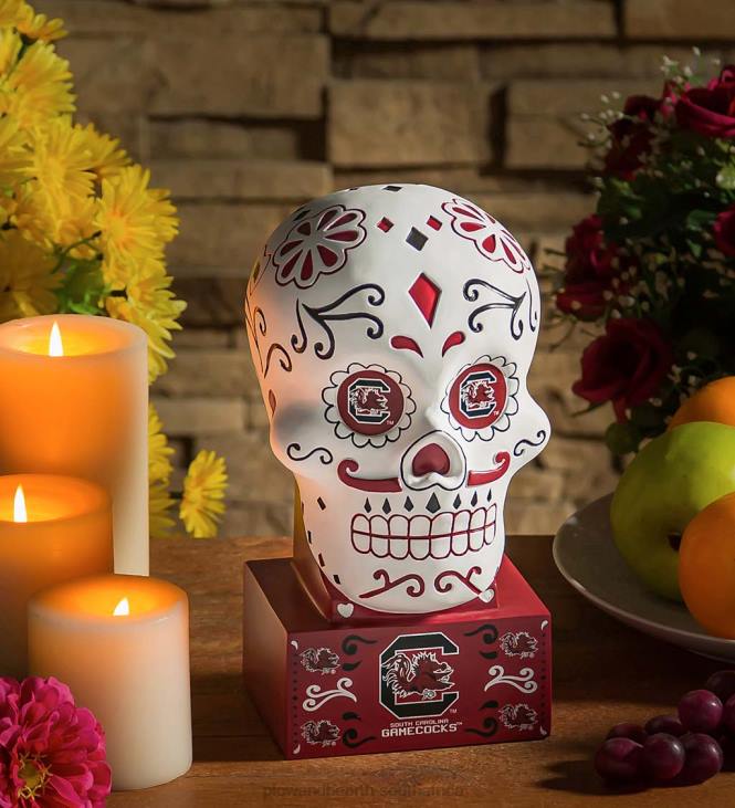 Yard & Garden Plow & Hearth University of South Carolina Sugar Skull Statue NFLB404
