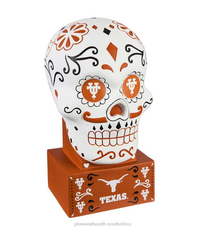 Yard & Garden Plow & Hearth University of Texas, Sugar Skull Statue NFLB386