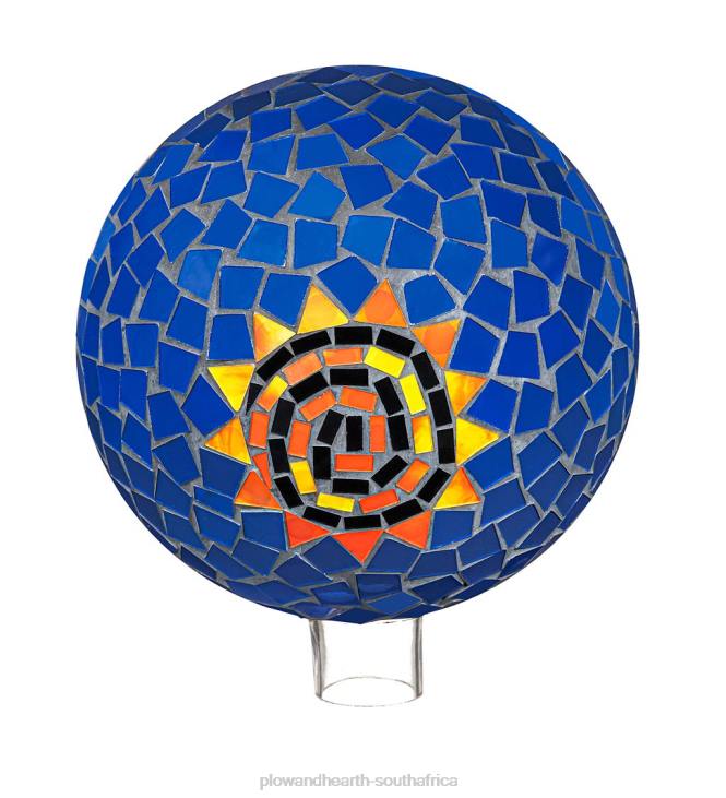 Yard & Garden Plow & Hearth Sun Mosaic Glass Gazing Ball NFLB192