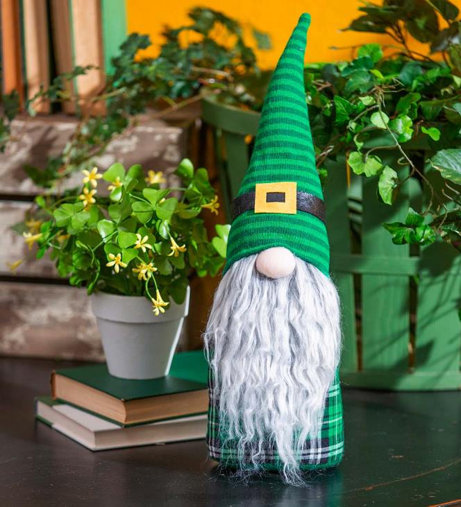 Yard & Garden Plow & Hearth Plush St. Patrick's Day Gnome NFLB516