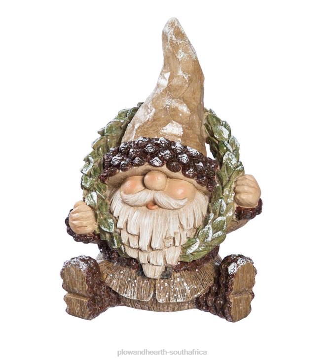 Yard & Garden Plow & Hearth Woodland Holiday Gnomes, Set of 2 NFLB514