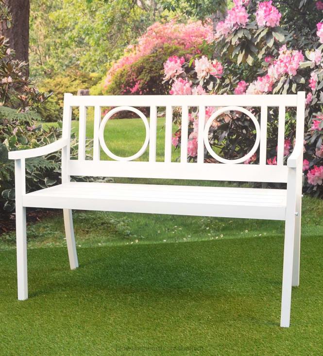 Yard & Garden Plow & Hearth Grayson Steel Garden Bench - Black NFLB502