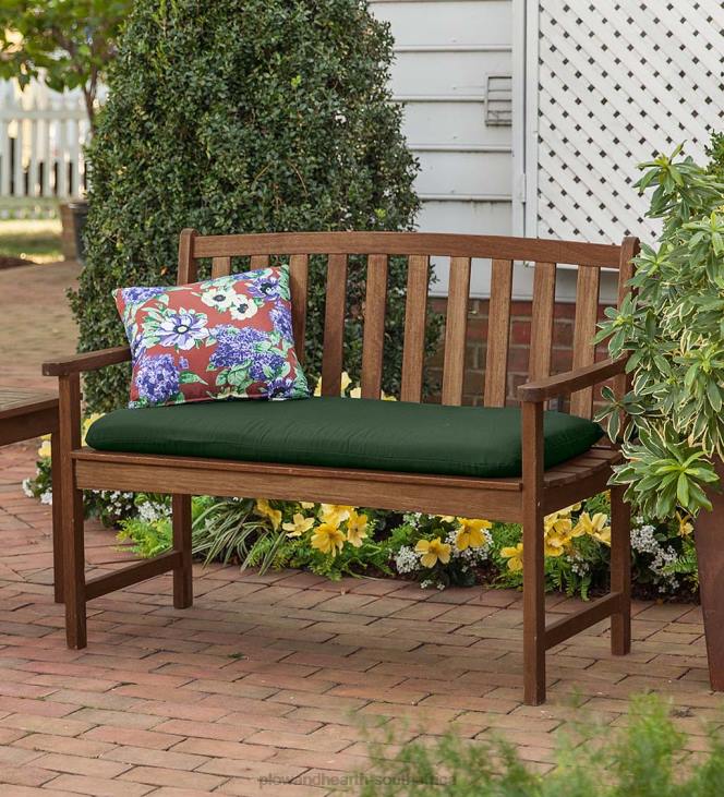 Yard & Garden Plow & Hearth Lancaster Eucalyptus Wood Bench - Natural NFLB491