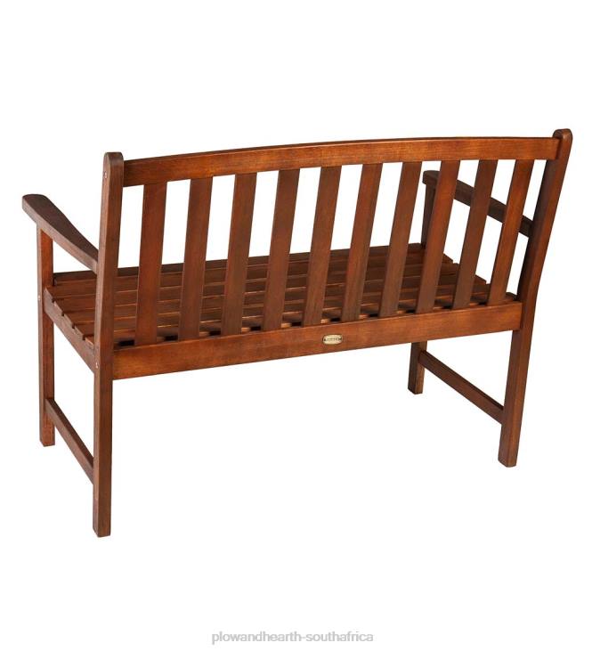 Yard & Garden Plow & Hearth Lancaster Eucalyptus Wood Bench - Natural NFLB491