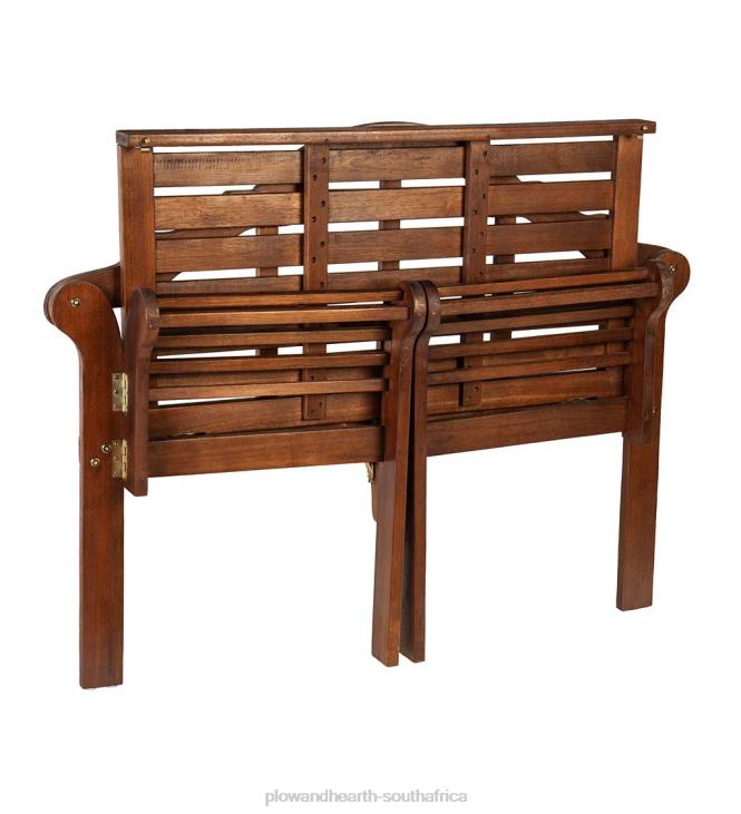 Yard & Garden Plow & Hearth Lutyens Wood Garden Bench - White NFLB487