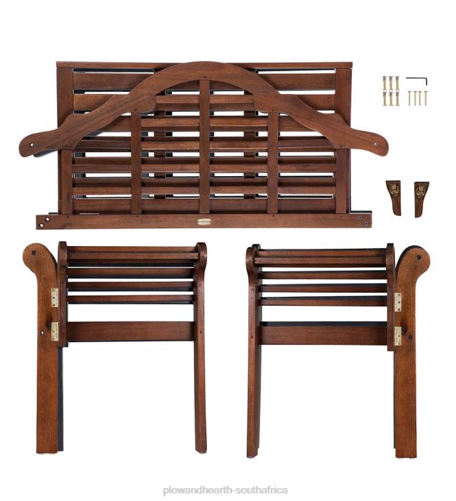 Yard & Garden Plow & Hearth Lutyens Wood Garden Bench - White NFLB487
