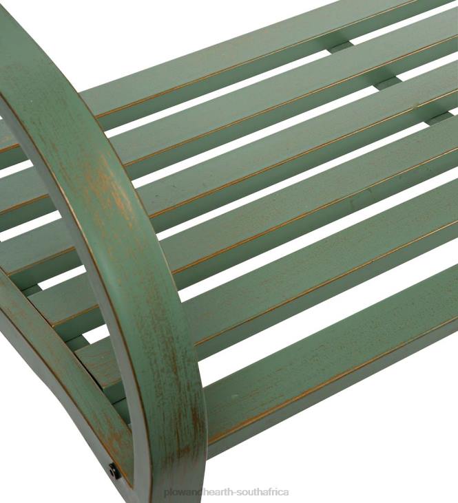 Yard & Garden Plow & Hearth Pineapple Metal Garden Bench - Verdigris NFLB501