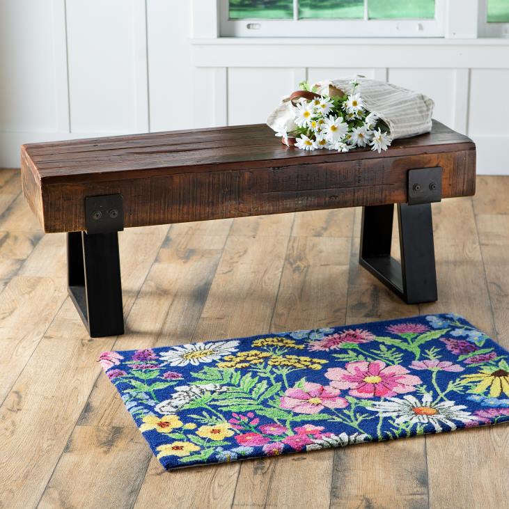 Yard & Garden Plow & Hearth Richland Indoor/Outdoor Reclaimed Wood Bench NFLB485