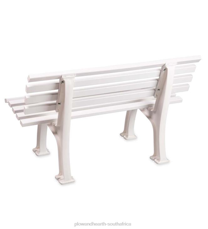 Yard & Garden Plow & Hearth Small 2-Seater Weatherproof PVC Garden Bench - Green NFLB494